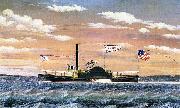 James Bard Fanny, steam tug built 1863 china oil painting artist